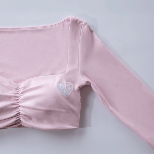 Women’s Long Sleeve Crop Top & High-Waisted Pants Set